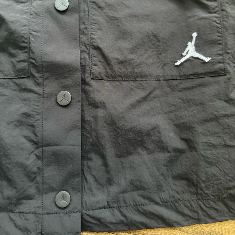 Jordan Kids' Jumpman 🏀 Coaches Jacket, black, large, NWT - Picture 7 of 7